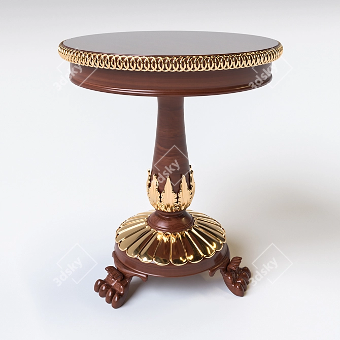 Classic Corona Center Table 3D model image 1