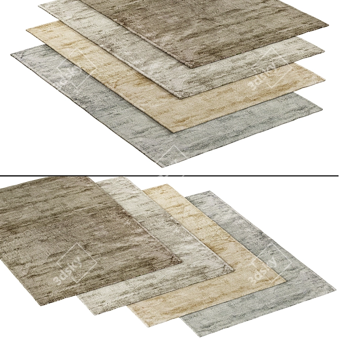 Plush Grey Rug, 78 3D model image 3