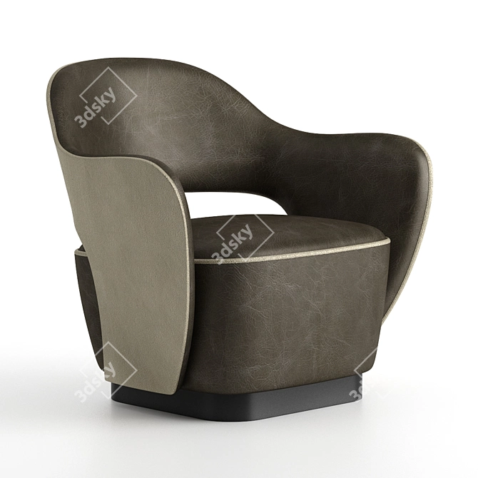 Valerie Modern Italian Armchair - Luxurious and Contemporary Design 3D model image 2