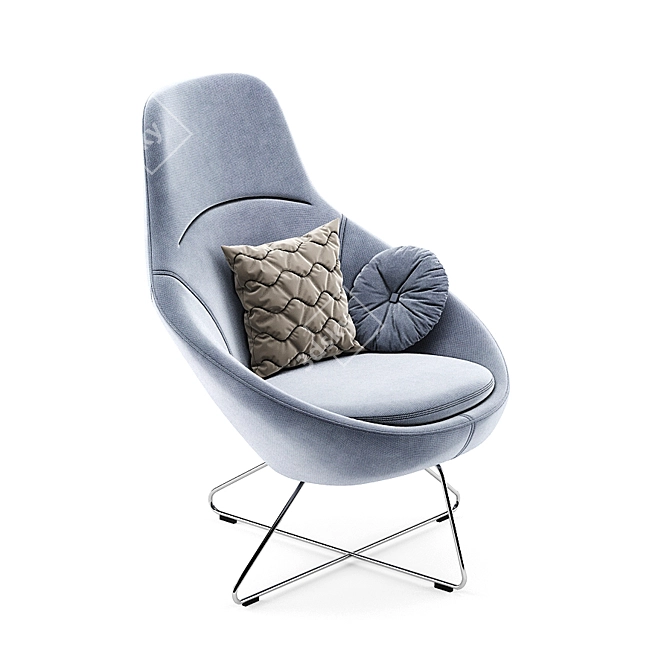 Stylish Allermuir Lounge Chair 3D model image 4