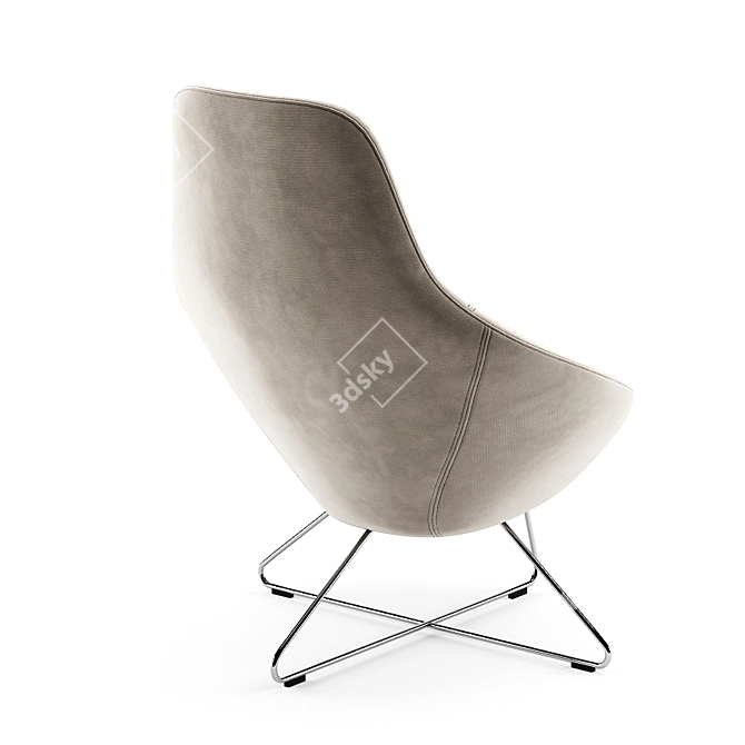 Stylish Allermuir Lounge Chair 3D model image 1