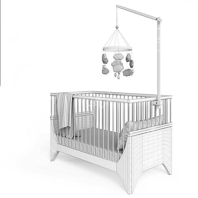 Yomi Cot - Sebra: Stylish and Functional 3D model image 3