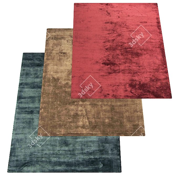 Name-Included Texture: Carpet Rug 3D model image 1