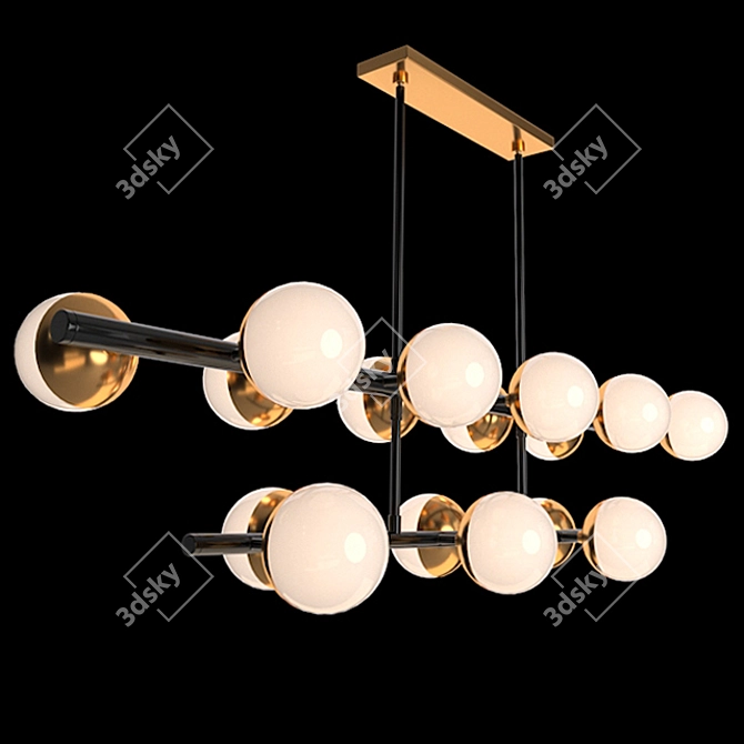 Arteriors Wahlburg Two Tired Chandelier 3D model image 10