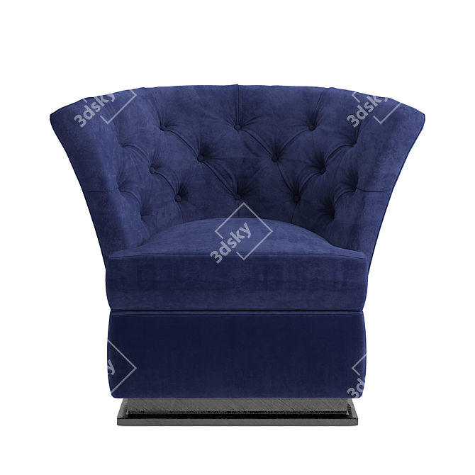 Elegant Longhi Armchair: Unwarp, 3Ds Max 2015, OBJ, FBX 3D model image 2