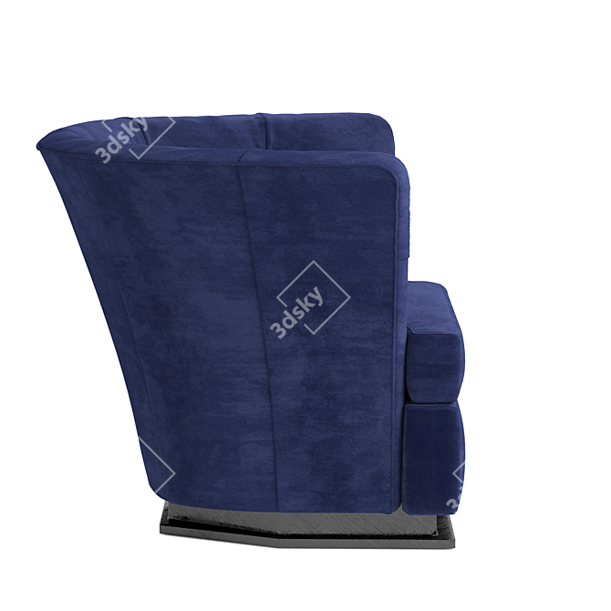 Elegant Longhi Armchair: Unwarp, 3Ds Max 2015, OBJ, FBX 3D model image 3