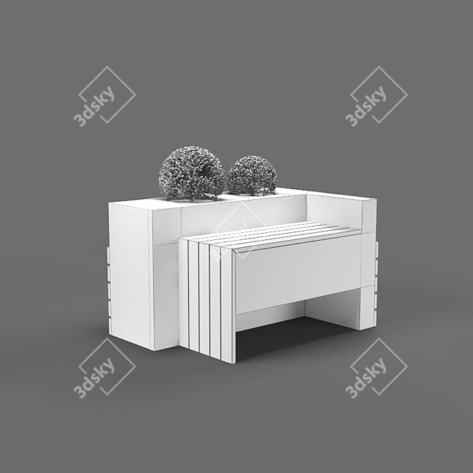 Poly Count Bench - Unique 233k 3D model image 3