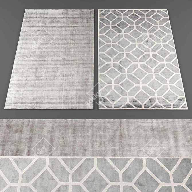 Stylish Rug Collection 3D model image 1