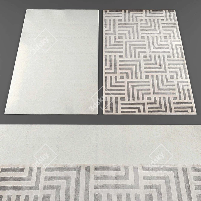 Stylish Rug Collection 3D model image 2