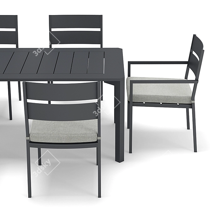 Elegant Palma Outdoor Furniture 3D model image 2