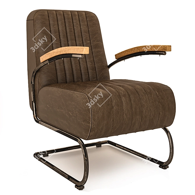 Modern Loft Armchair: Stylish & Comfortable 3D model image 1