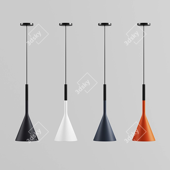 Modern Metal Pendant Lamp - Lampatron Jot 3D model image 2