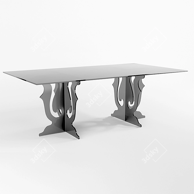 Luxury Italian Table: Table Venice 3D model image 1