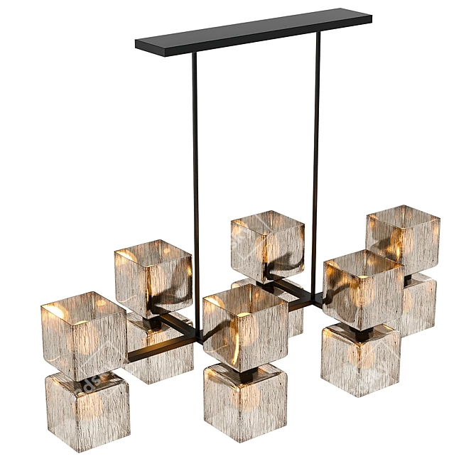 Elegant Ava Chandelier by Crate & Barrel 3D model image 2