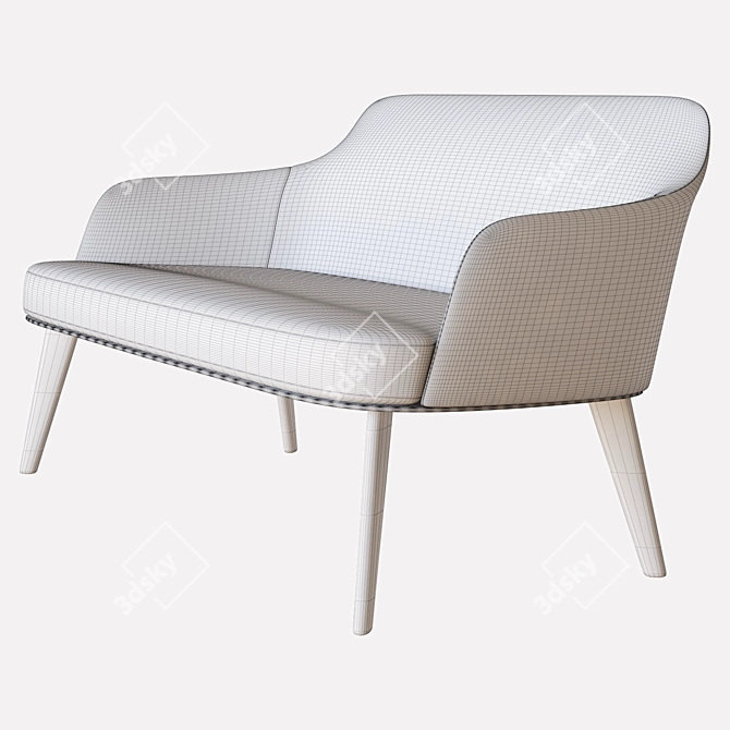 Elegant Jane Sofa by Poliform 3D model image 3