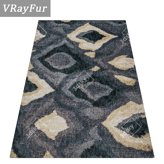 Luxury Carpets Set with High-Quality Textures 3D model image 2