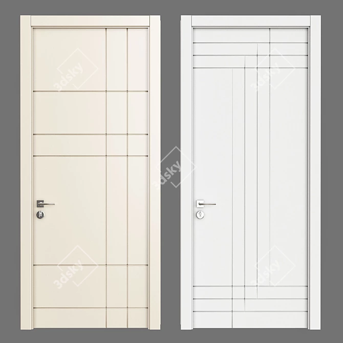 Stylish Entryway Solution: Door 09 3D model image 1