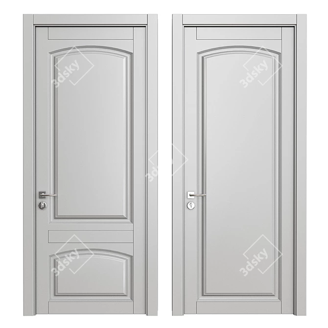 Elegant Entryway: DECOR 10 Door 3D model image 1