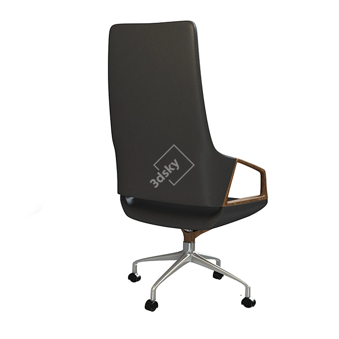 Ergonomic Swivel Office Chair 3D model image 2