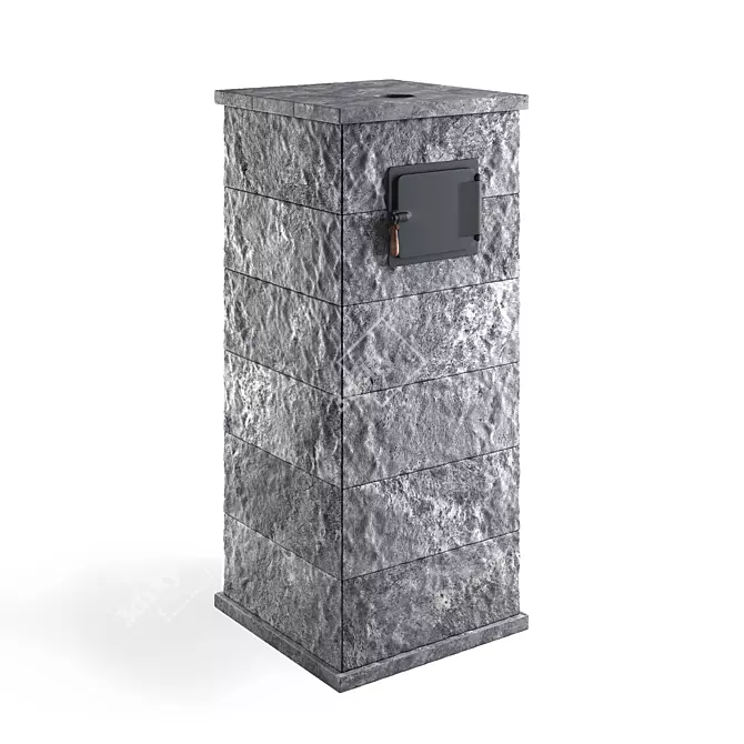 Talc Sauna Stove: Powerful and Stylish 3D model image 1