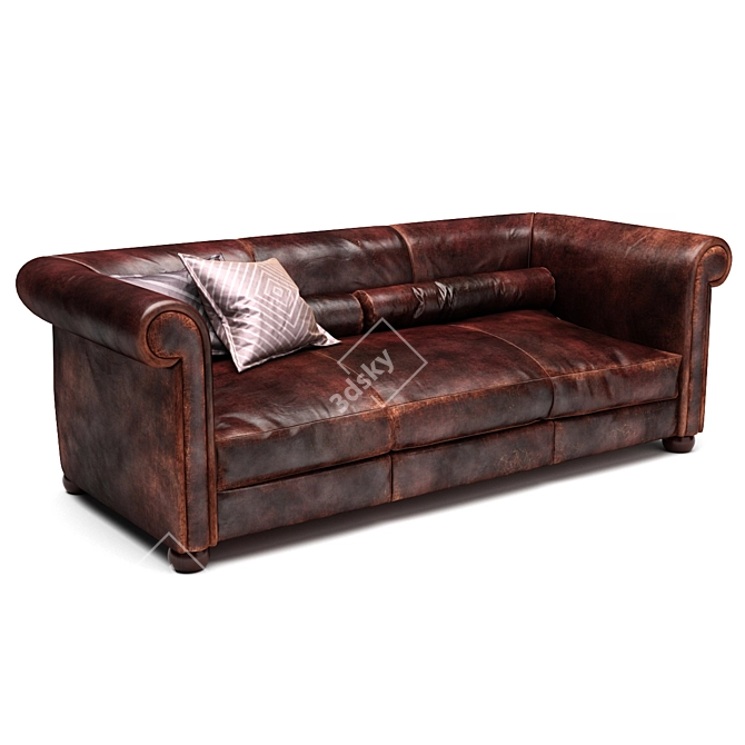 Baxter Alfred Sofa: Luxury Comfort for Your Home 3D model image 2