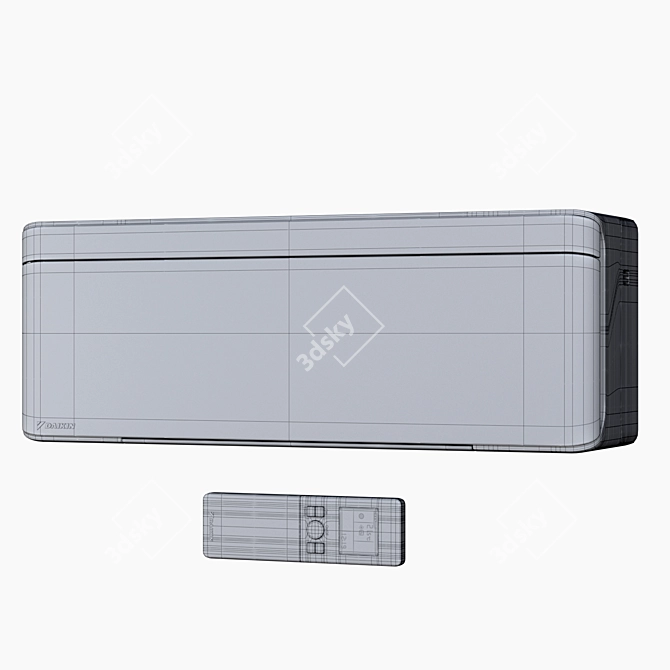 Daikin FTXA42AS: Stylish Air Conditioner with Four Color Options 3D model image 3