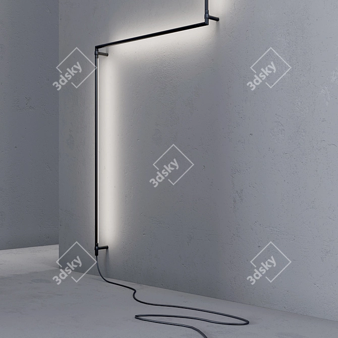 Grok Modular Wall Lights 3D model image 3