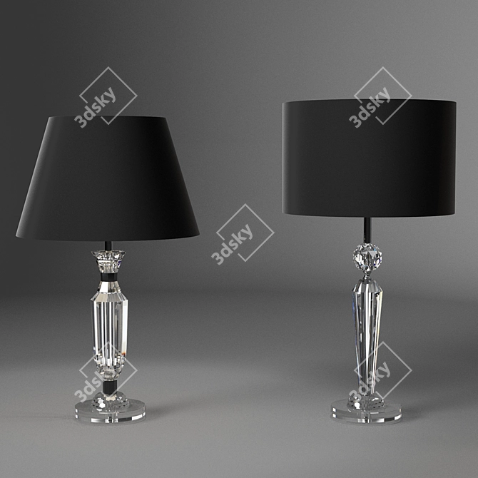 Elegant Pasiano Table Lamps 3D model image 3