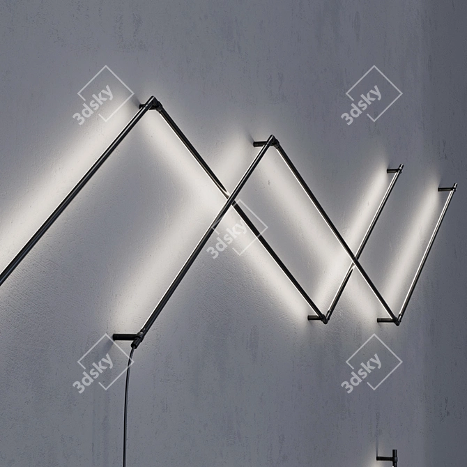 Grok Tubs Modular - Innovative Wall Lighting 3D model image 4