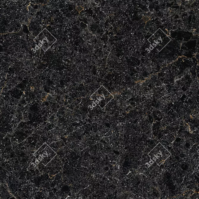 Cosmic Black Marble Set │ High-Quality Multi-Texture Tiles 3D model image 2