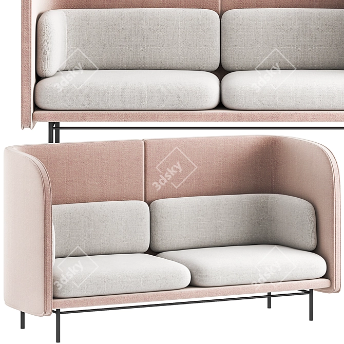 Modern Design Tune Sofa by Zilenzio 3D model image 2