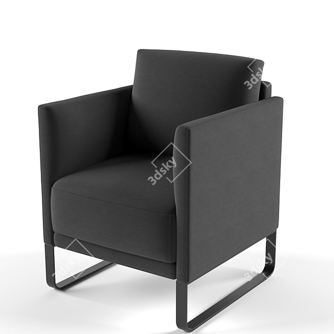 Elegant Comfort: Rolf Benz 009 3D model image 2