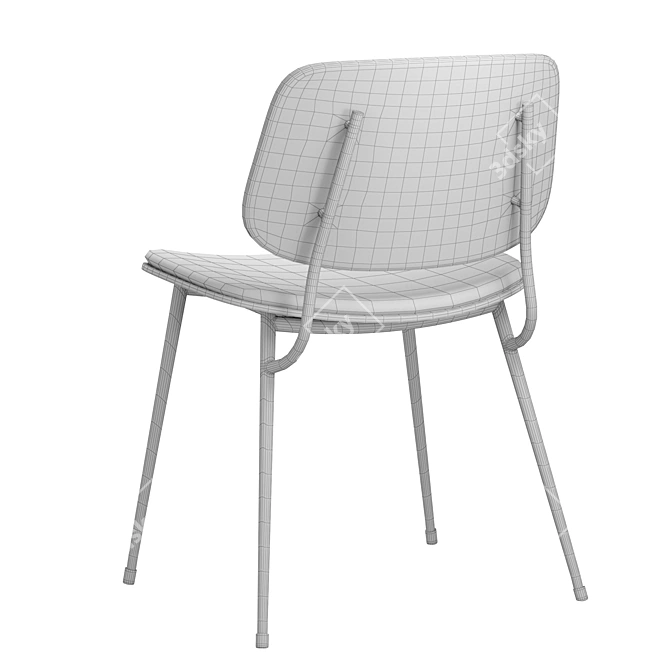 Soborg Steel Chair by Fredericia 3D model image 5