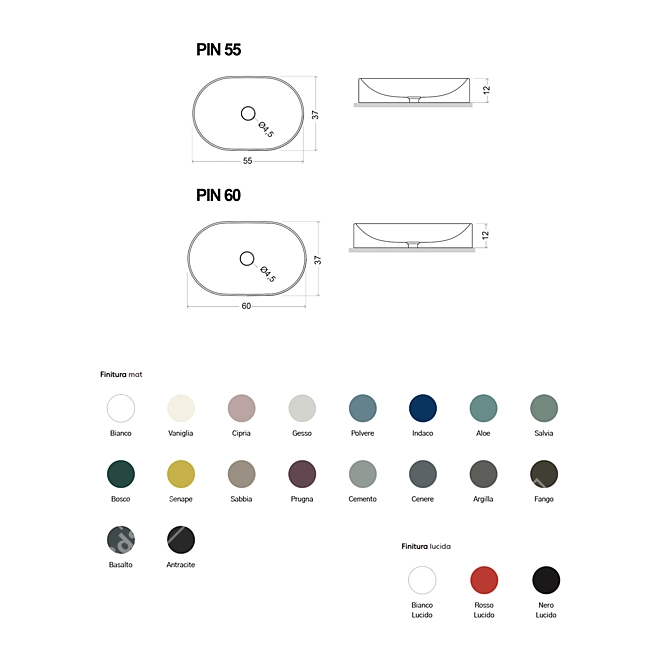 Modern Nic Pin Washbasins + Falper Acquifero Mixers 3D model image 2
