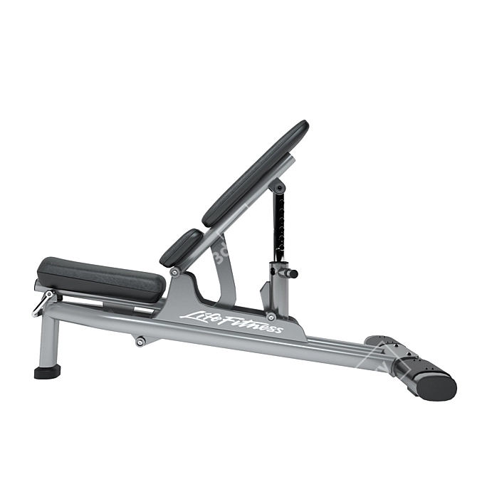 Versatile Life Fitness Bench 3D model image 3