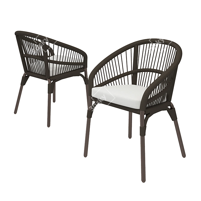 Elevate Outdoor Comfort: Janus et Cie Nexus Armchair 3D model image 1