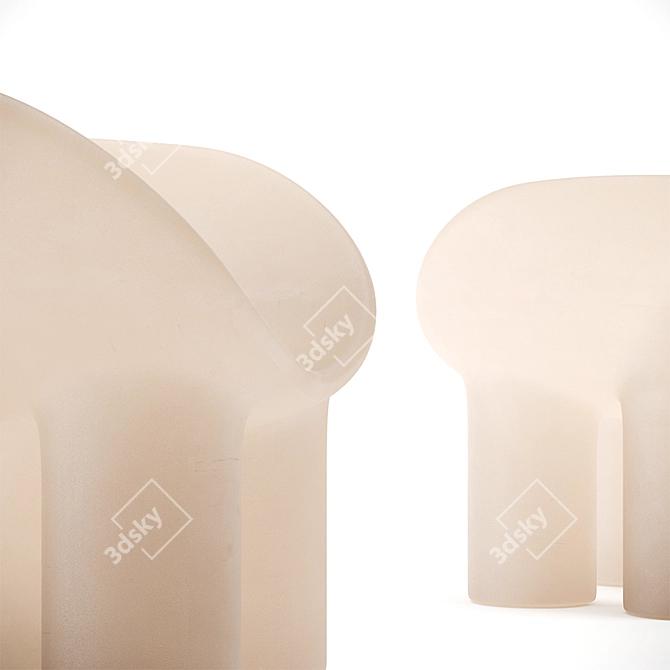 Roly Poly Chair - Sleek, Stylish Bliss 3D model image 7