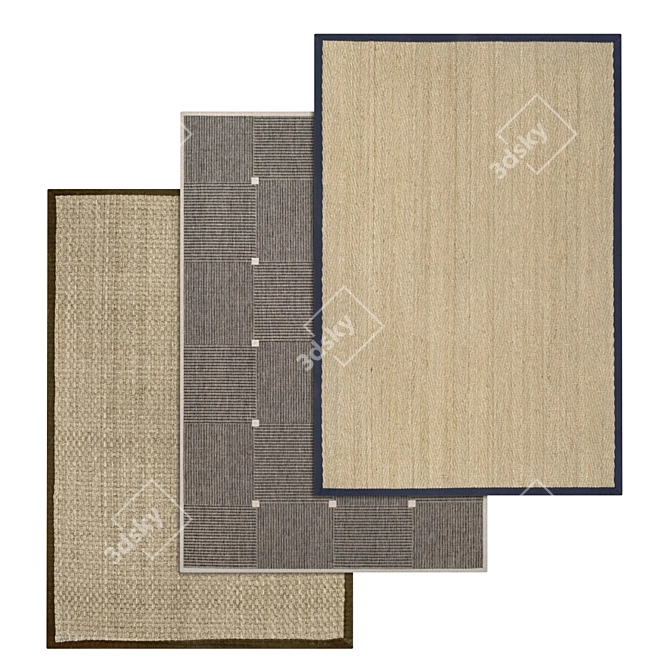 Luxury Carpet Set - High-Quality Textures! 3D model image 1