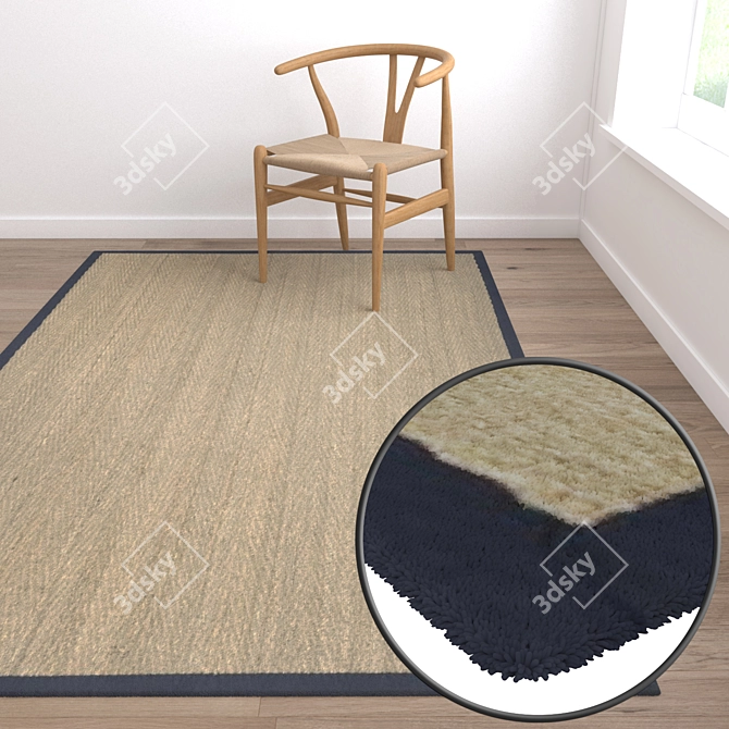 Luxury Carpet Set - High-Quality Textures! 3D model image 5