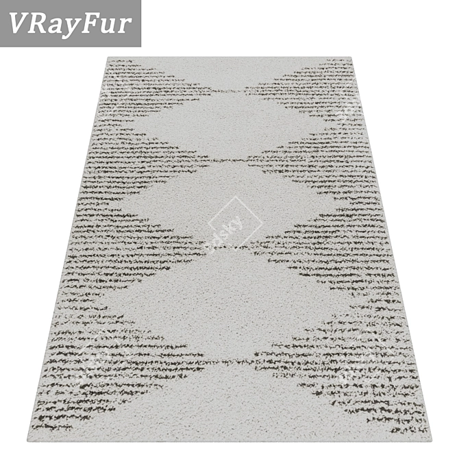 Luxury Carpets Set - High-Quality Textures 3D model image 2