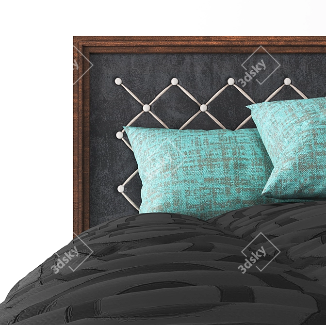 Elegant Adair Bed Design 3D model image 3