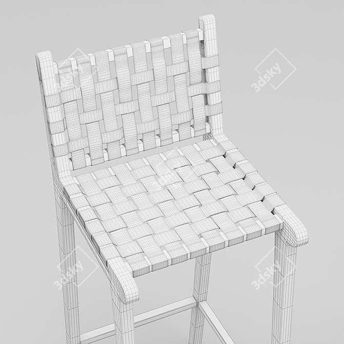 Contemporary 3D Bar Chair 3D model image 3