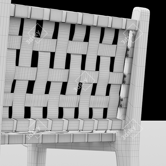 Contemporary 3D Bar Chair 3D model image 4