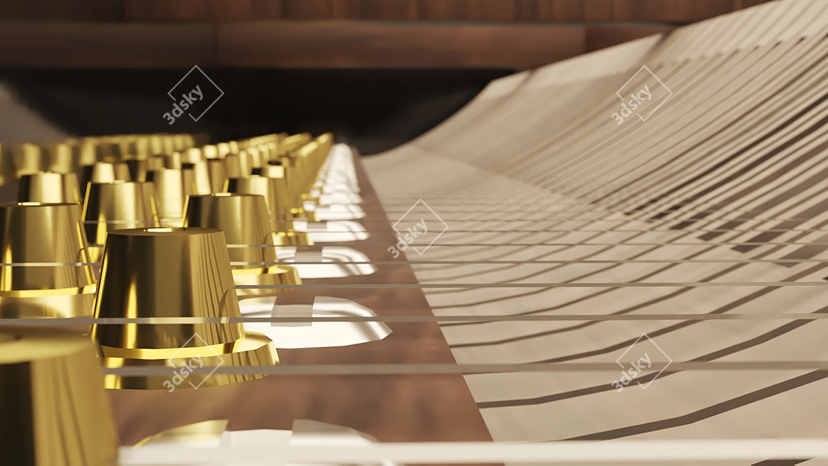 Elegant Arian Tabib Grand Piano 3D model image 5