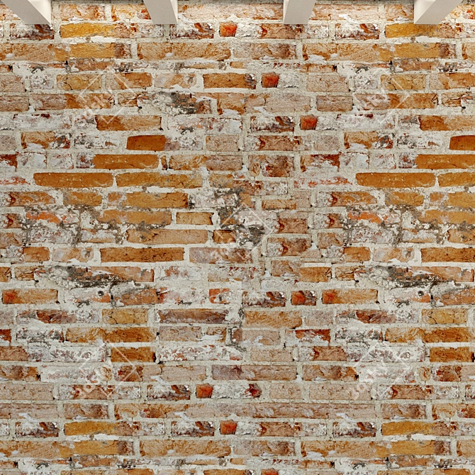 Vintage Brick Texture 3D model image 3