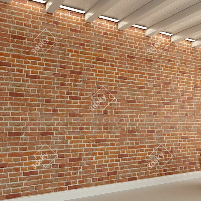 Vintage Brick Texture - High Resolution 3D model image 2