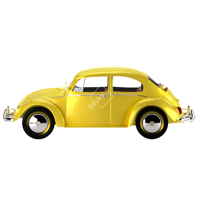 Classic VW Beetle 3D model image 8