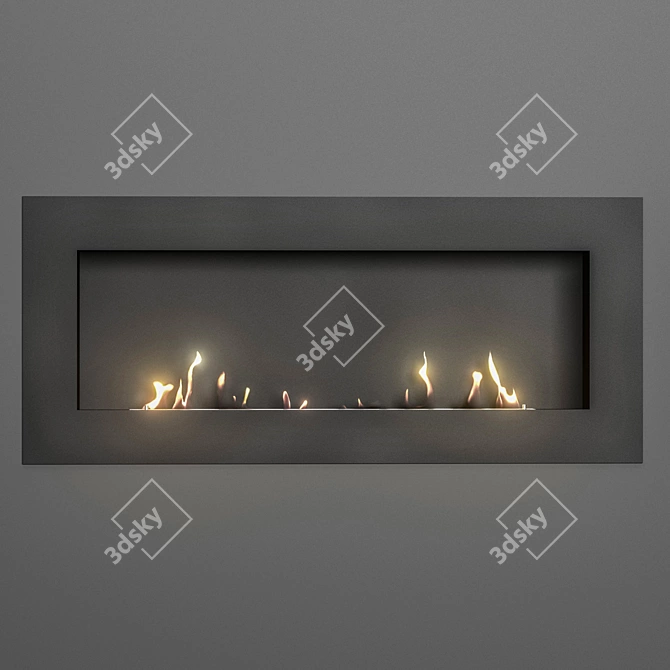 Zefire Bio Fireplace - Sleek and Stylish 3D model image 5