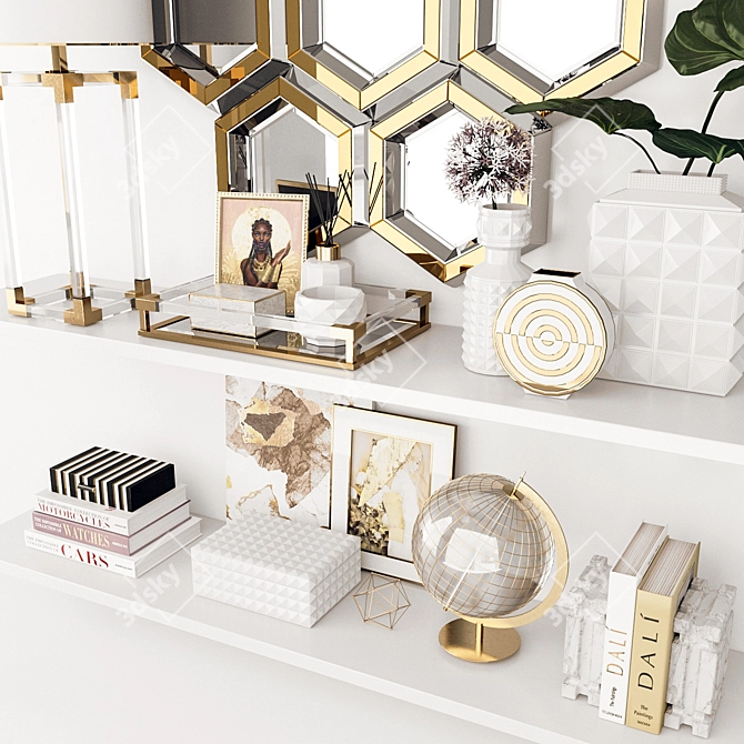 Luxury Decorative Set: Jonathan Adler Accessories 3D model image 7