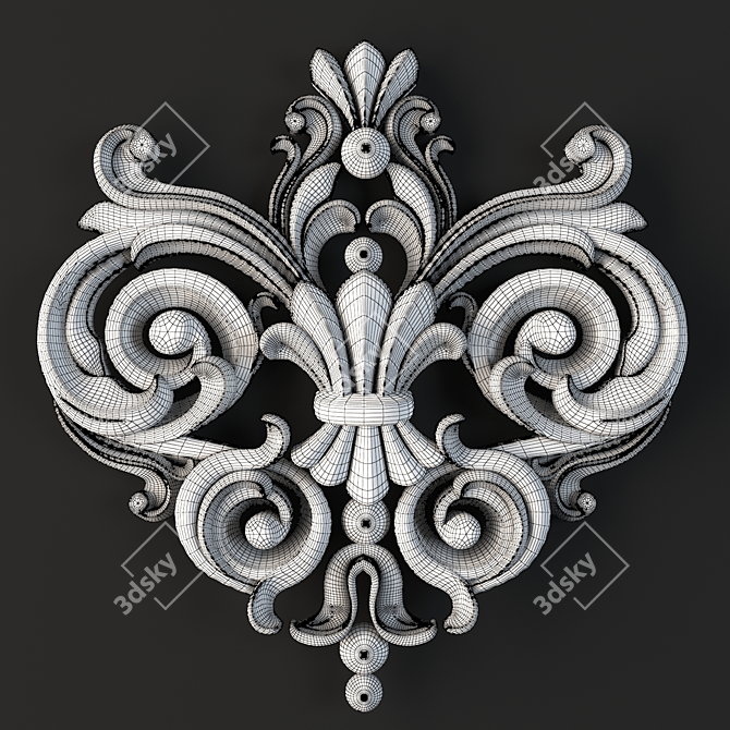 CNC-Ready Decor Ornament 3D model image 3